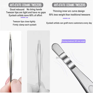 Anti-magnetic Non-stick Eyelash High-precision Tweezers