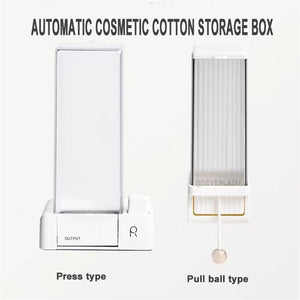 Automatic Cosmetic Cotton Storage Box