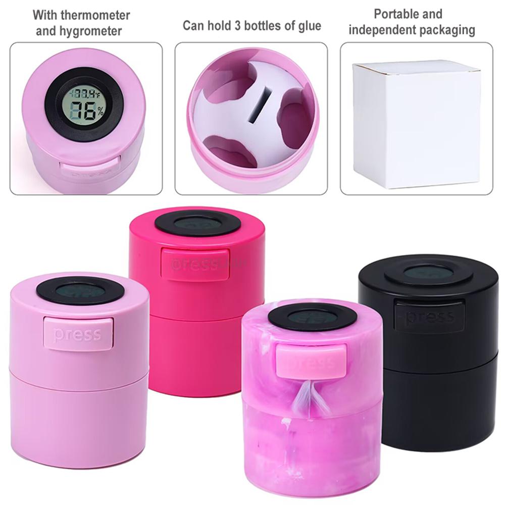 Colorful Glue Storage Tank with Humidity Temperature Display (Without Battery)