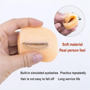 Detachable Eyelash Practice Model Head