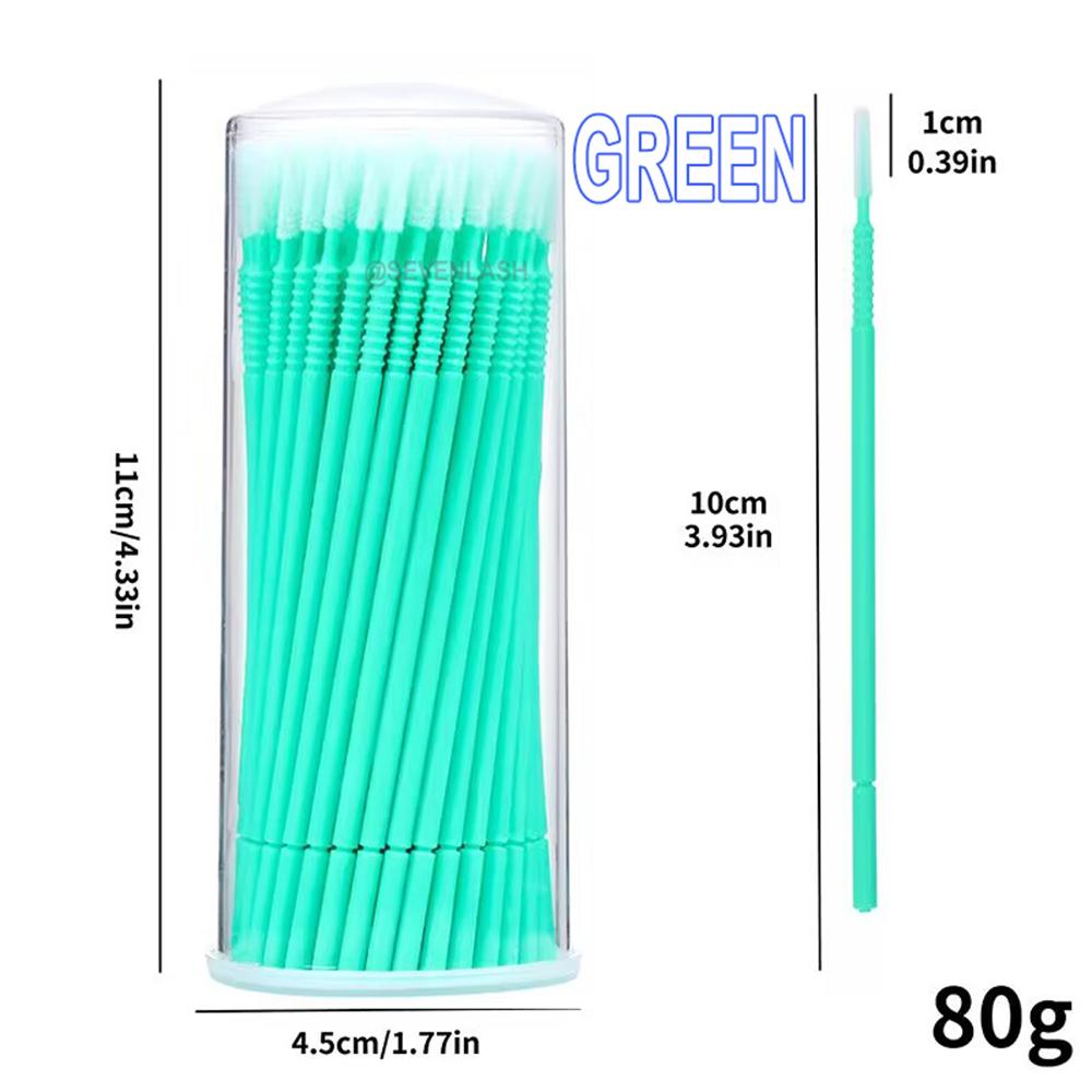 Disposable Spiral Non-slip Long Cleaning Lash Brush (100pcs)