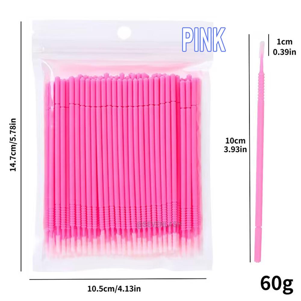 Disposable Spiral Non-slip Long Cleaning Lash Brush (100pcs)