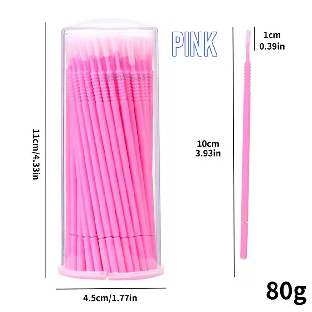 Disposable Spiral Non-slip Long Cleaning Lash Brush (100pcs)