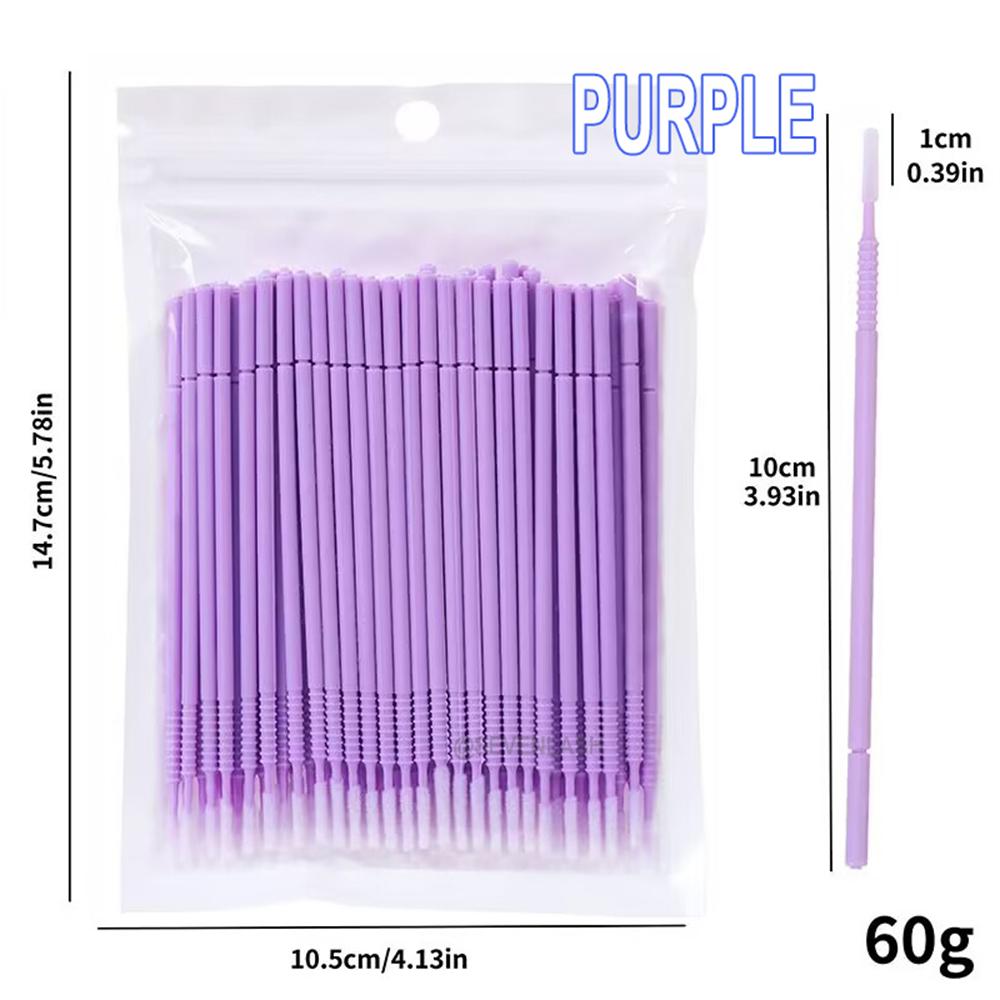 Disposable Spiral Non-slip Long Cleaning Lash Brush (100pcs)