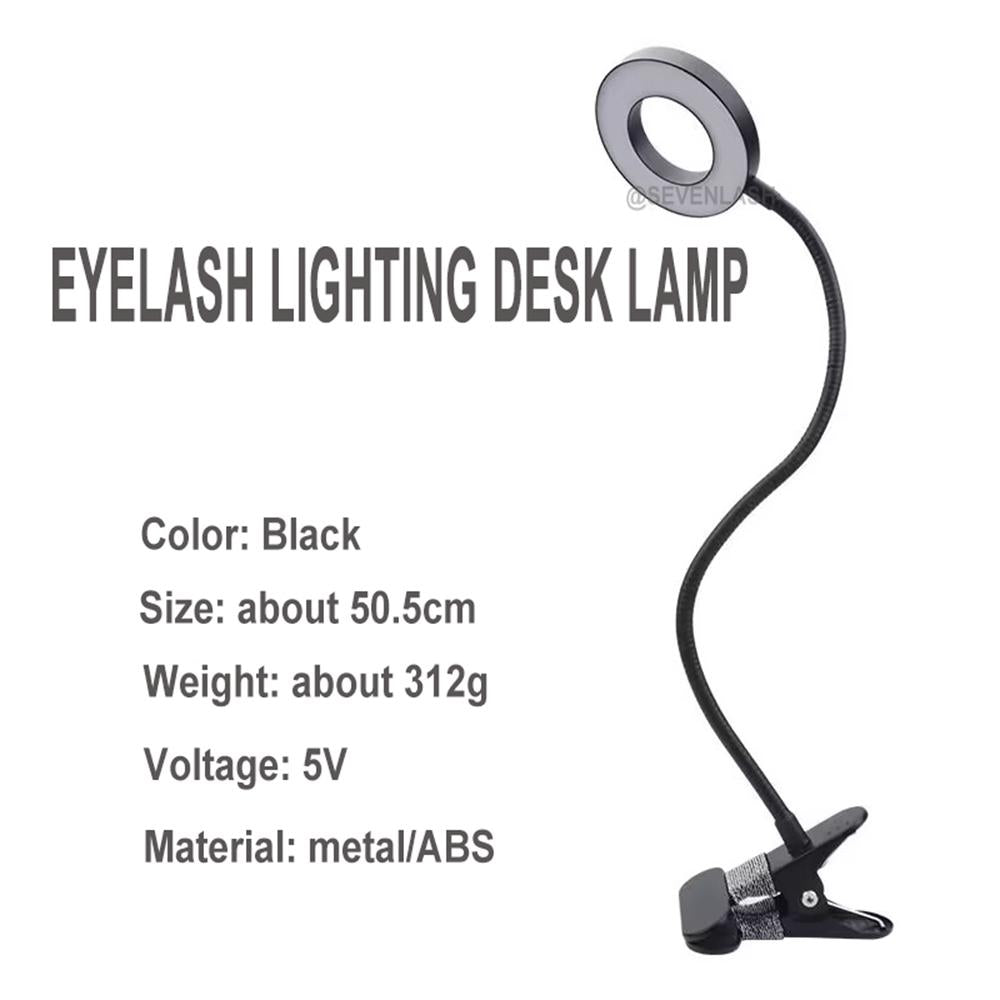 Eyelash Lighting Desk Lamp With Clip