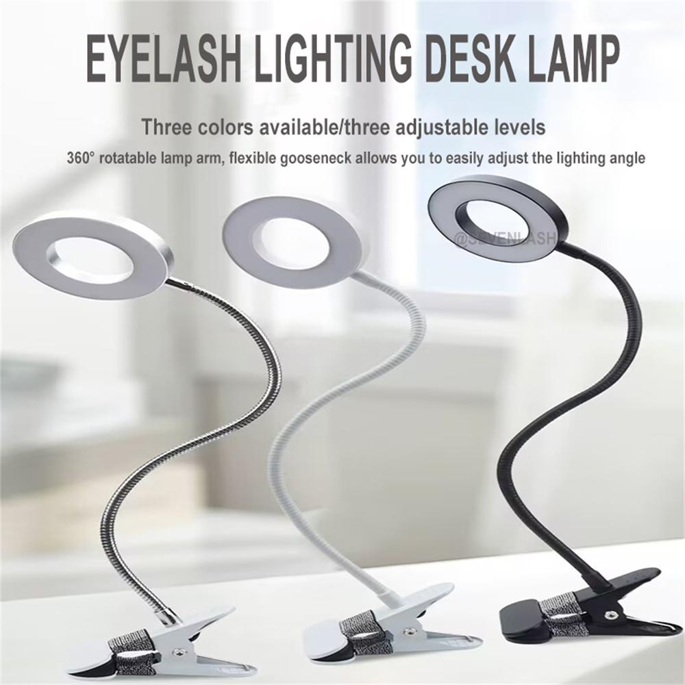 Eyelash Lighting Desk Lamp With Clip