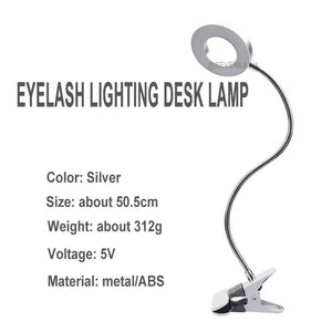 Eyelash Lighting Desk Lamp With Clip