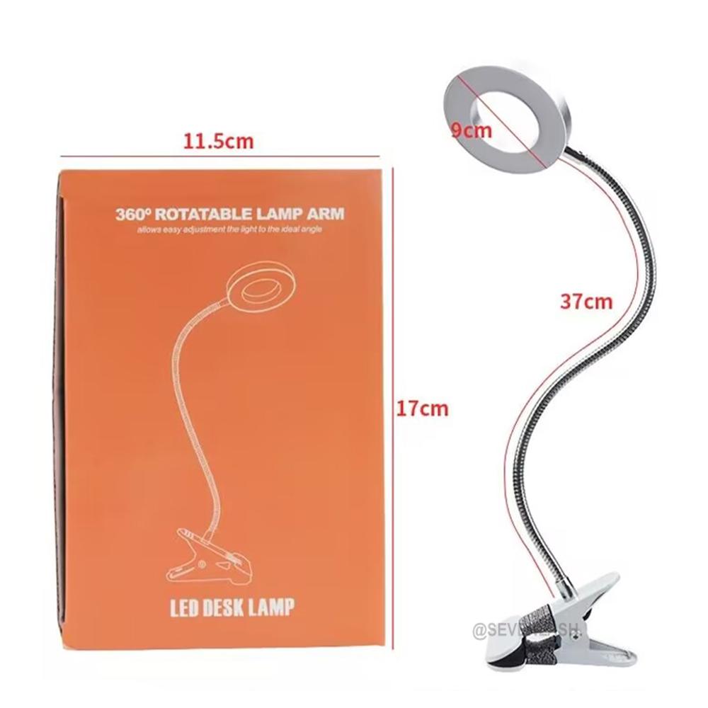 Eyelash Lighting Desk Lamp With Clip