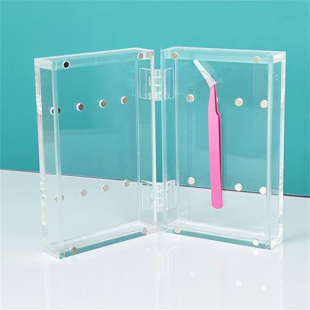 Long Arm Folding Magnifying Glass Desk Lamp - Sevenlash