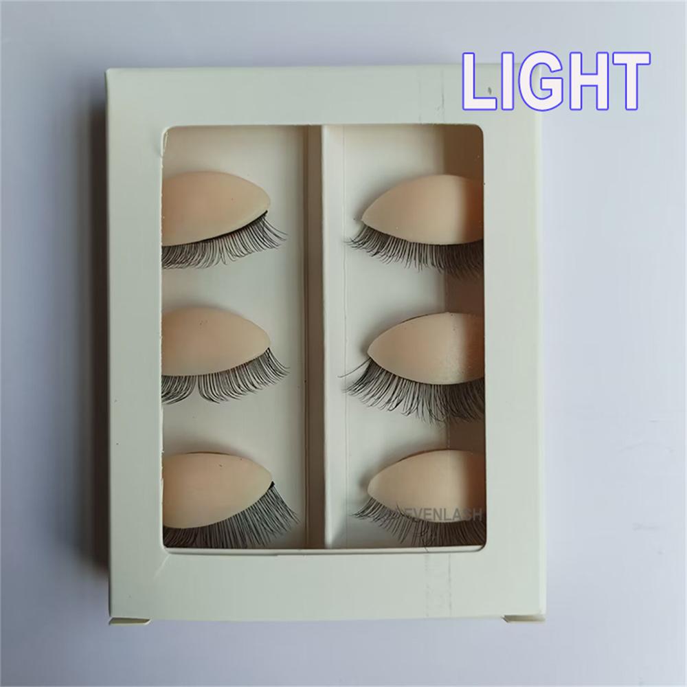 Mannequin Head Practice Replacement Double Layer Eyelids 3 pairs