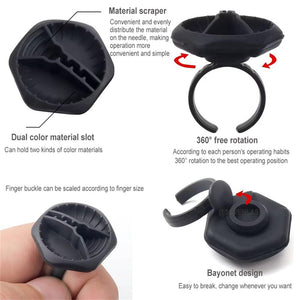 Removable Silicone Glue Ring Cup for Eyelash Extension