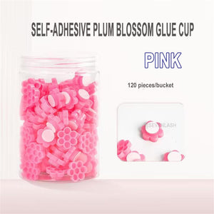 Self-adhesive Honeycomb Plum Eyelash Glue Cup