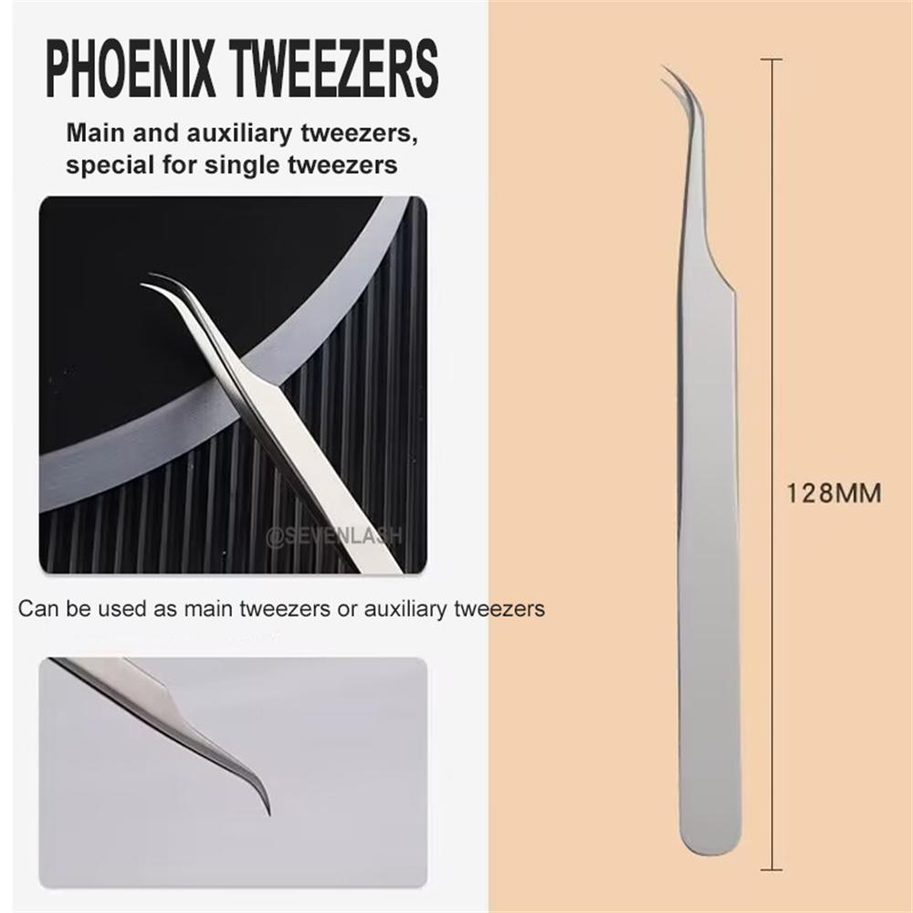 Silver Stainless Steel Tweezers sets For Lash Extension