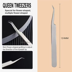 Silver Stainless Steel Tweezers sets For Lash Extension