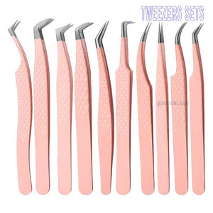 Fiber Tip Tweezers Sets For Eyelash Extensions